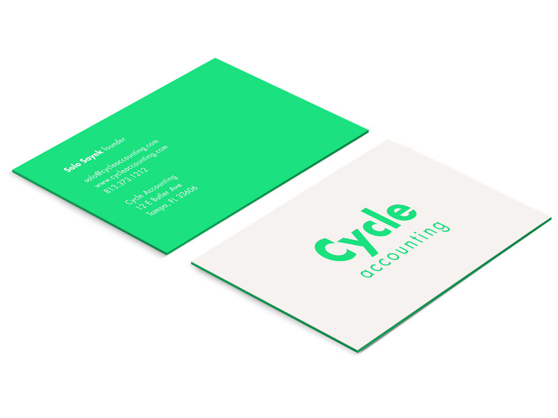 Cycle Accounting Demo Cards