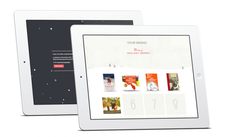 Holiday monthly campaign on tablets
